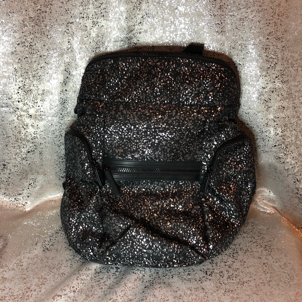 Black and Silver Speckled Backpack